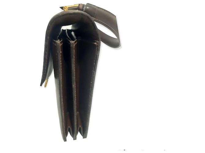 Hermès Boston Tasche Leder Schokolade - Ansicht 3