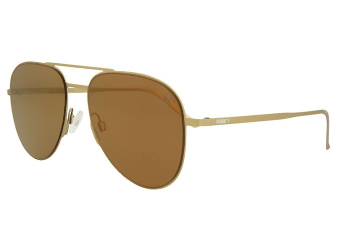 Occhiali da sole in acciaio inossidabile stile aviatore Puma - vista 2