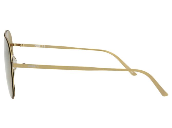 Occhiali da sole in acciaio inossidabile stile aviatore Puma - vista 3