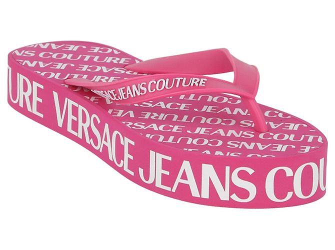 Sandali flatform con logo di Versace Jeans Couture - vista 2