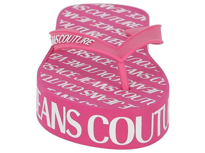 Sandali flatform con logo di Versace Jeans Couture - vista 4