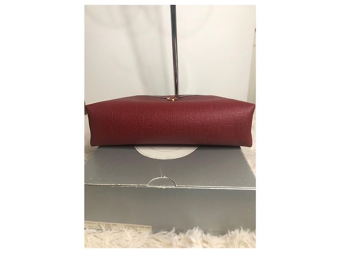 Pochette Christian Dior Monogram Bordeaux Bordò - vista 3