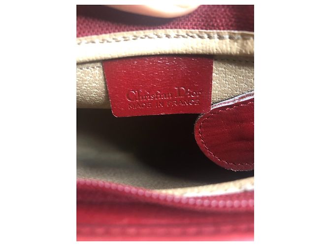 Pochette Christian Dior Monogram Bordeaux Bordò - vista 5