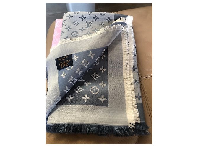 Louis Vuitton xaile Azul claro - vista 5