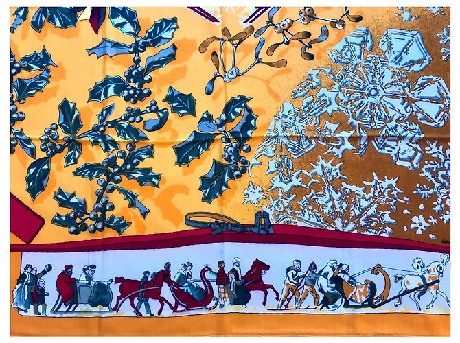 Hermès Collector Shawl: SCHNEE VON GESTERN Mehrfarben - Ansicht 10