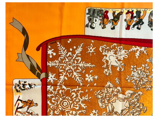 Hermès Collector Shawl: SCHNEE VON GESTERN Mehrfarben - Ansicht 4