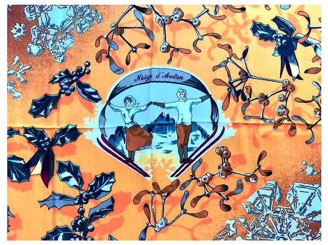 Hermès Collector Shawl: SCHNEE VON GESTERN Mehrfarben - Ansicht 7