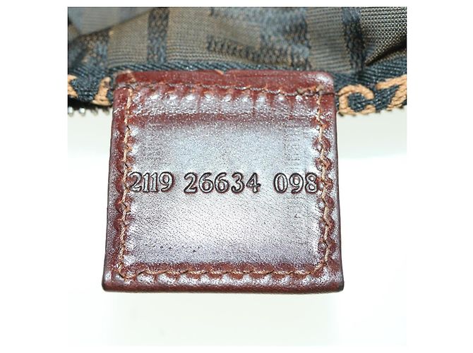 FENDI Zucca Borsa a Mano in Tela Marrone Auth fm1810 - vista 12