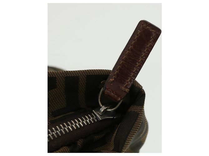 FENDI Zucca Borsa a Mano in Tela Marrone Auth fm1810 - vista 17