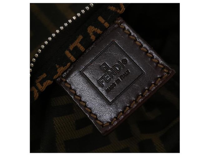 FENDI Zucca Borsa a Mano in Tela Marrone Auth fm1810 - vista 18