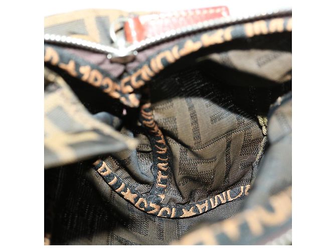 FENDI Zucca Borsa a Mano in Tela Marrone Auth fm1810 - vista 20