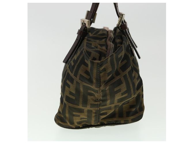 FENDI Zucca Borsa a Mano in Tela Marrone Auth fm1810 - vista 3