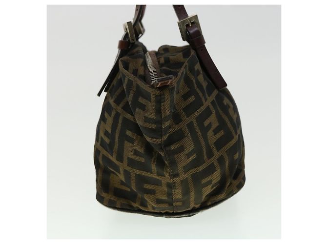 FENDI Zucca Borsa a Mano in Tela Marrone Auth fm1810 - vista 4
