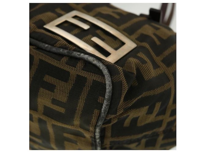 FENDI Zucca Borsa a Mano in Tela Marrone Auth fm1810 - vista 9