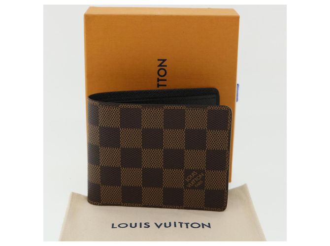 LOUIS VUITTON Damier Ebene Portefeuille Slender Bifold Wallet N61208 LV 33233A - vue 12