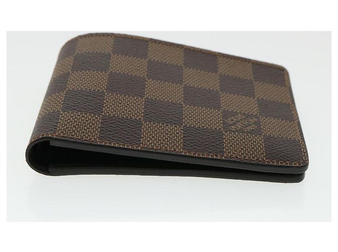 LOUIS VUITTON Damier Ebene Portefeuille Slender Bifold Wallet N61208 LV 33233A - vue 3