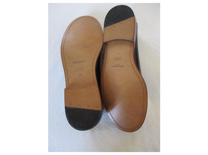 Yves Saint Laurent Mocassino cuore marrone, 37IT. Marrone scuro - vista 5