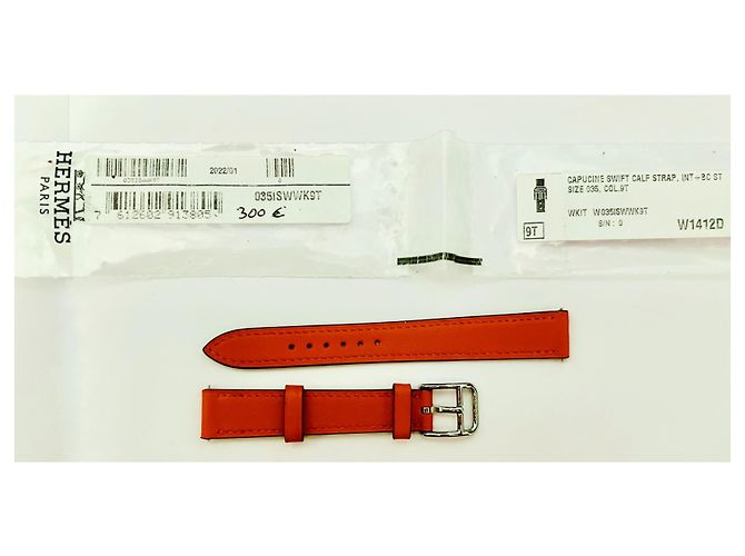 HERMÈS: Bracciale per Cape Cod modello Small 31 MM, Tour semplice Arancione - vista 2