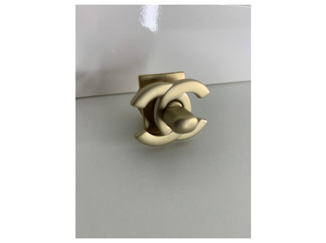 Chanel Originale CC-Schließe ( klassische Tasche ) golden Gold hardware - Ansicht 7