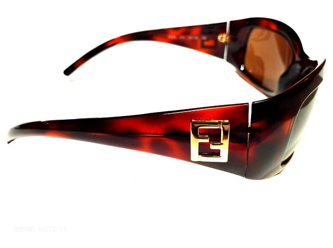 Vintage Fendi Sonnenbrille braun gesprenkelt Damen Hellbraun - Ansicht 5