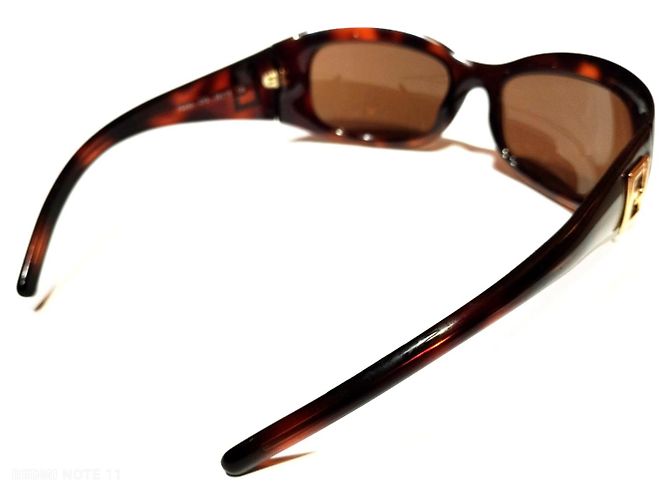 Vintage Fendi Sonnenbrille braun gesprenkelt Damen Hellbraun - Ansicht 7