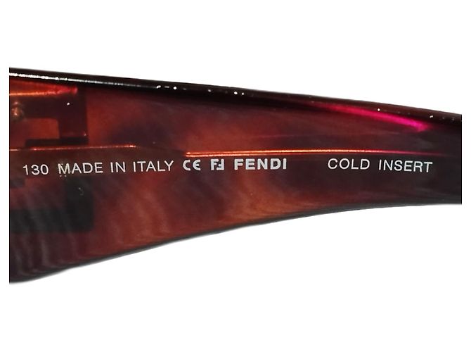Vintage Fendi Sonnenbrille braun gesprenkelt Damen Hellbraun - Ansicht 9