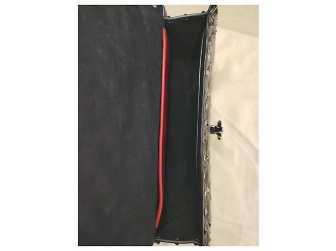 Valentino BORSA A SPALLA ROCKSTUD SPIKE in pelle di vitello Tutto nero Nuovo - vista 4