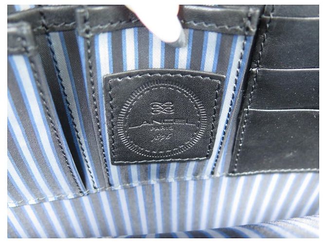PORTA ASCIUGAMANI LANCEL 2 CARTELLA IN PELLE NERA SOFFIETTO IN PELLE NERA - vista 6