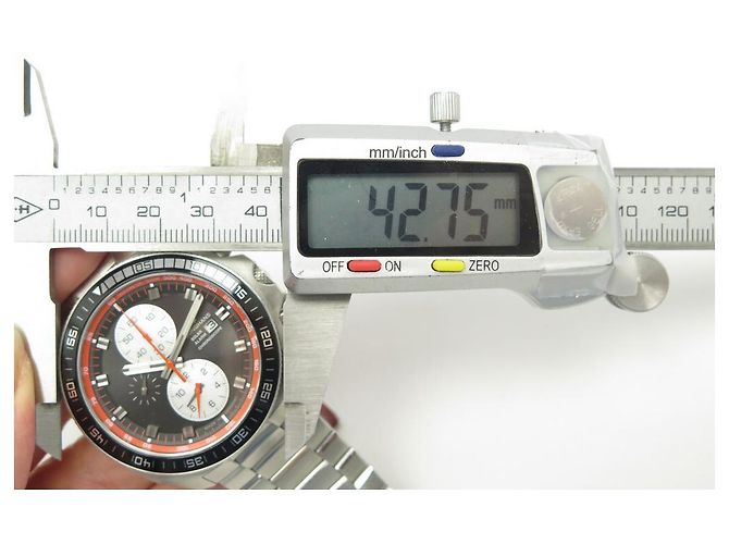 Autre Marque RELÓGIO DE JUNGHANS 1972 SOLAR CHRONOusado 14/4202.44 quartzo ct 43 MM + CAIXA DE RELÓGIO - vista 6