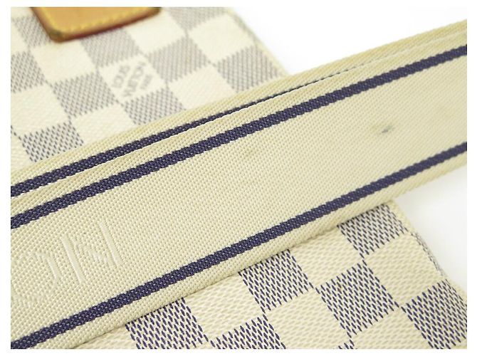 LOUIS VUITTON BOSPHORE BORSA MESSENGER CON TRACOLLA BORSA DAMIER AZUR IN TELA A TRACOLLA Bianco - vista 10
