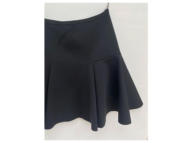Falda Lanvin de neopreno negra Negro - vista 3