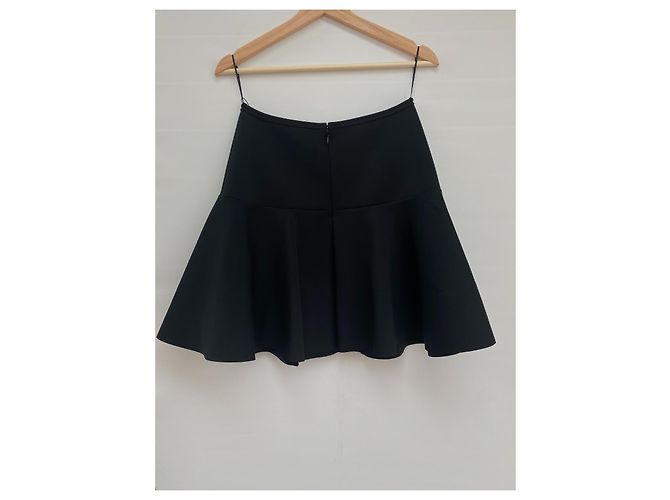 Falda Lanvin de neopreno negra Negro - vista 4