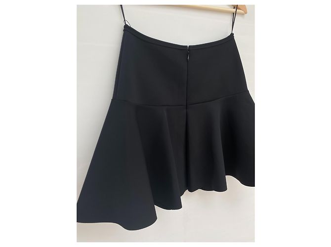 Falda Lanvin de neopreno negra Negro - vista 5