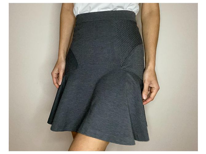 Falda Diane Von Furstenberg Gris - vista 3