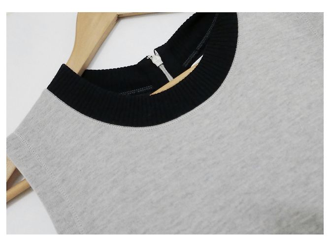 Christian Dior x Raf Simon Graues Scuba-Jersey-Kleid - Ansicht 3