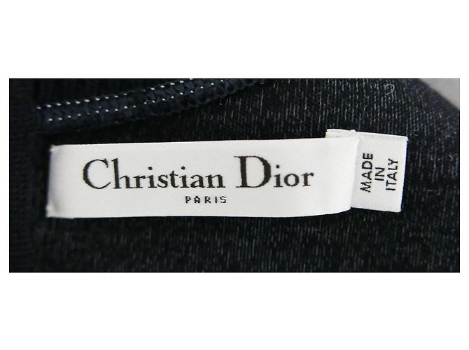Christian Dior x Raf Simon Graues Scuba-Jersey-Kleid - Ansicht 4