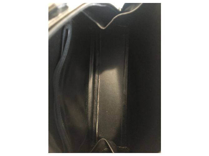 Borsa Lanvin in pelle nera effetto coccodrillo Nero - vista 6
