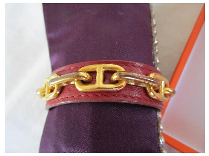 Hermès Braccialetto di ancoraggio a catena. Gold hardware - vista 4