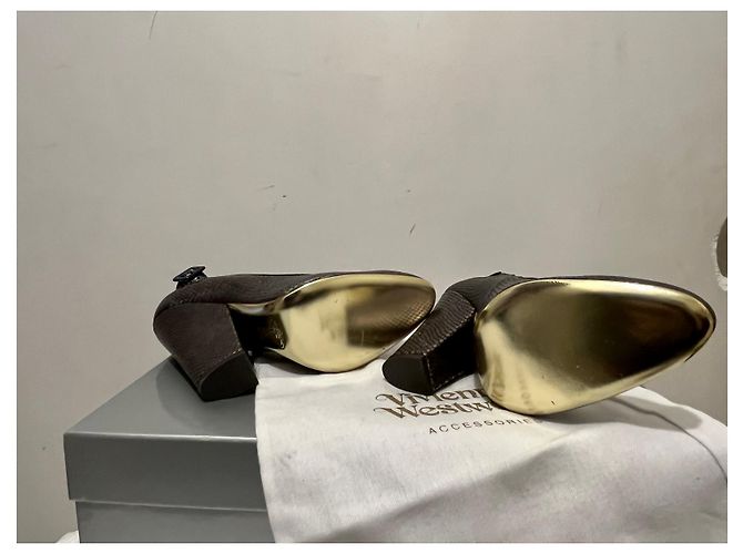 Vivienne Westwood Satiro tacchi Metallico Bronzo - vista 8