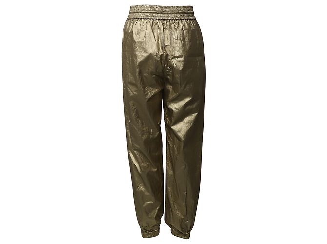 Zimmermann Rhythmic Drawstring Pants en Viscose Doré - vue 3