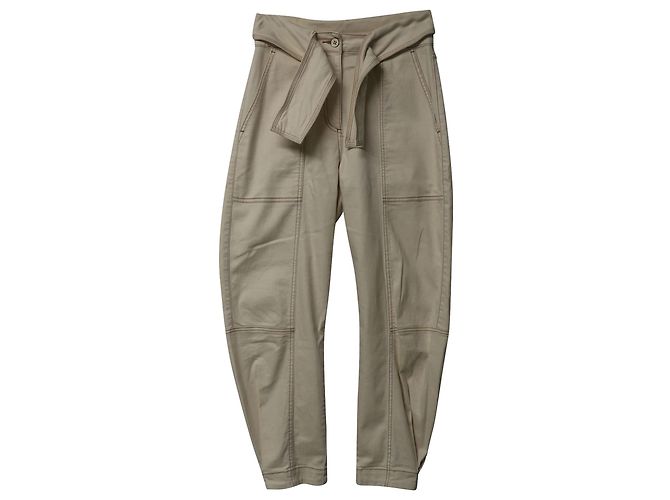 Calça jeans Ulla Johnson Storm em algodão creme Branco Cru - vista 4