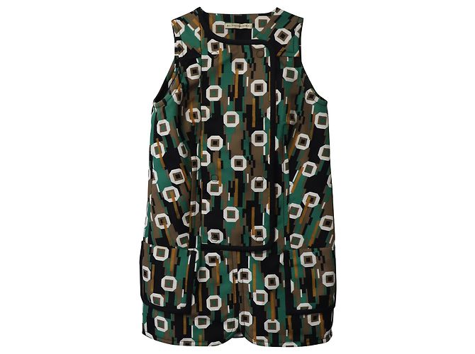 Abito stampato Balenciaga in poliestere multicolore Stampa python - vista 4