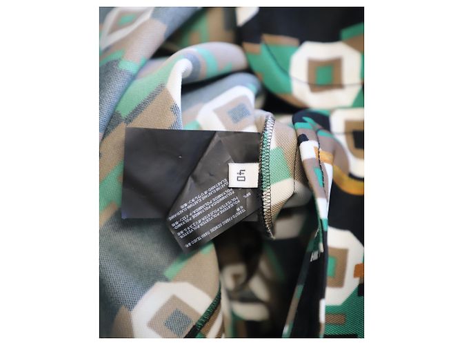 Abito stampato Balenciaga in poliestere multicolore Stampa python - vista 8