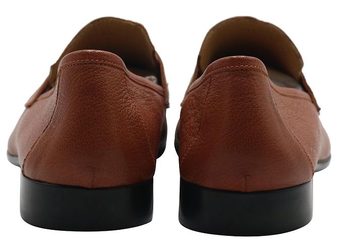 Hermès Mocassini Hermes Tokyo in pelle marrone - vista 3