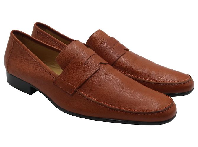 Hermès Mocassini Hermes Tokyo in pelle marrone - vista 5