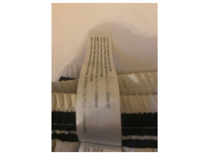 Twin Set Calça listrada com paetês Preto Branco - vista 5