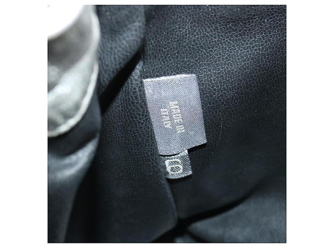 BALLY Matelasse Rucksack Leder Silber Auth am3396 - Ansicht 20