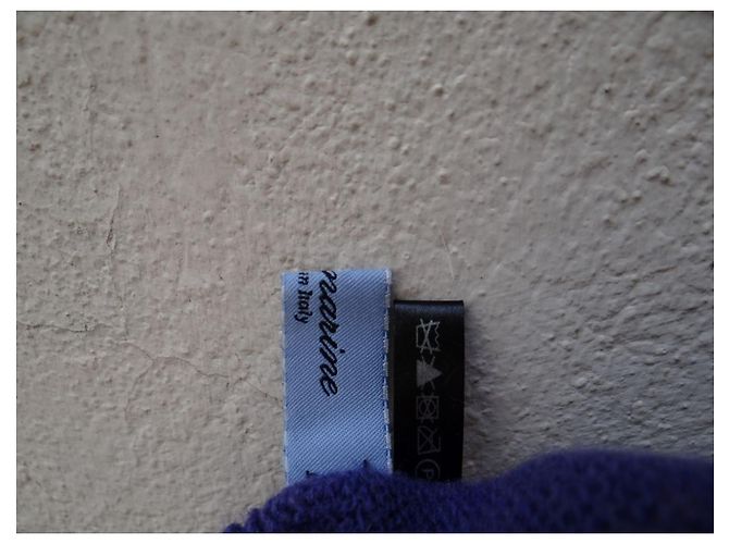 Berretto Blumarine Viola in Cashmere e Lana con Logo Swarovski Porpora - vista 8