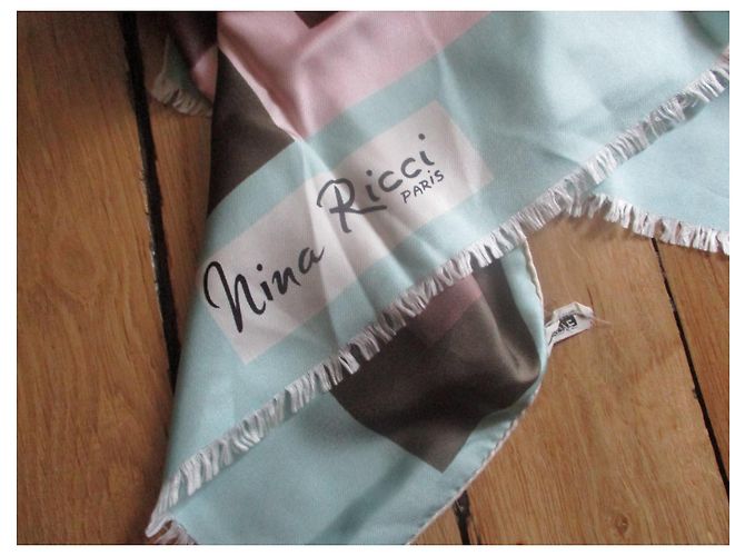 Sciarpa Nina Ricci in twill di seta multicolore - vista 3