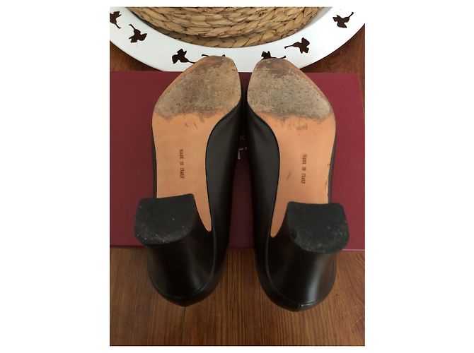 Mocassini Salvatore Ferragamo in pelle marrone - vista 6